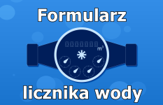 Formularz licznika wody
