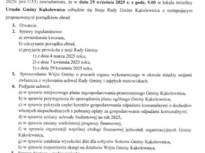 zaproszenie na sesję