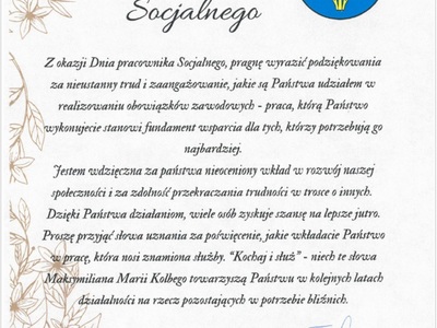Dzień Pracownika Socjalnego