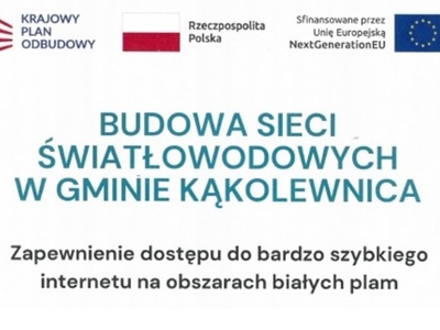 Budowa Sieci Światłowodowych w Gminie Kąkolewnica