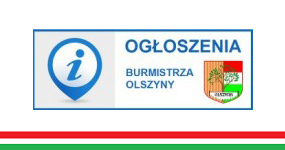 Ogłoszenia Burmistrza Olszyny