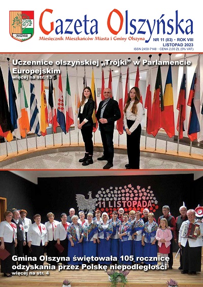 Gazeta Olszyńska - Nr 11 (83) - Rok VIII Listopad 2023-obrazy