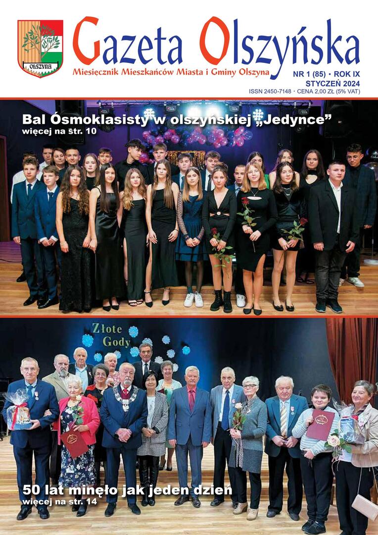 Gazeta Olszyńska - Nr 1 (85) - Rok IX Styczeń 2024