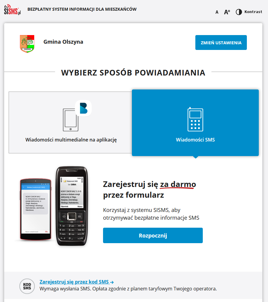 Ulotka SMS 