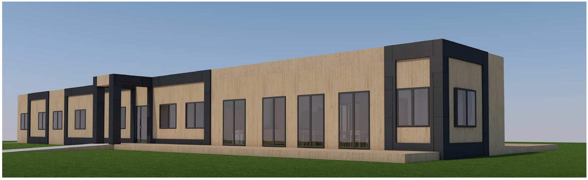 2Wizualizacja projektu budynku Centrum Opiekuńczo Mieszkalnego w Olszynie