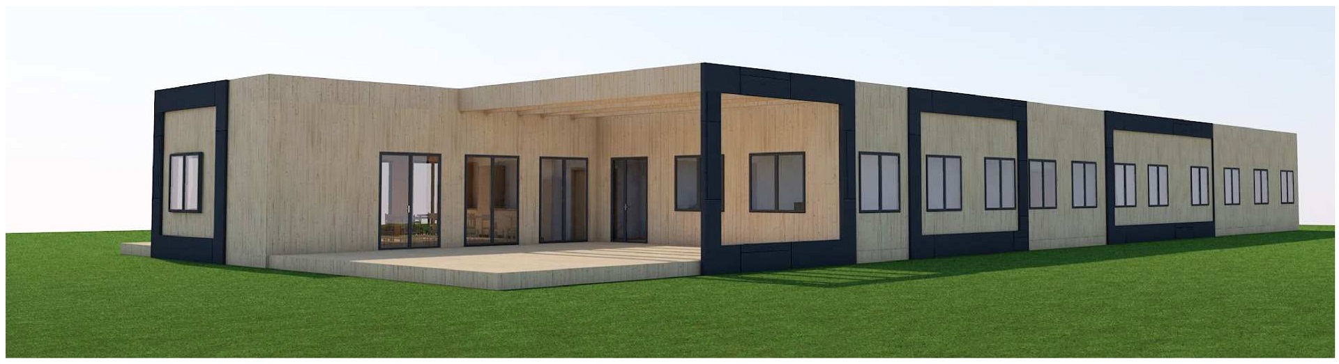 3Wizualizacja projektu budynku Centrum Opiekuńczo Mieszkalnego w Olszynie