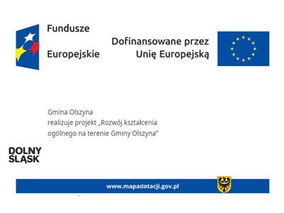 Gmina Olszyna realizuje projekt pn. „Rozwój kształcenia ogólnego na terenie Gminy Olszyna”