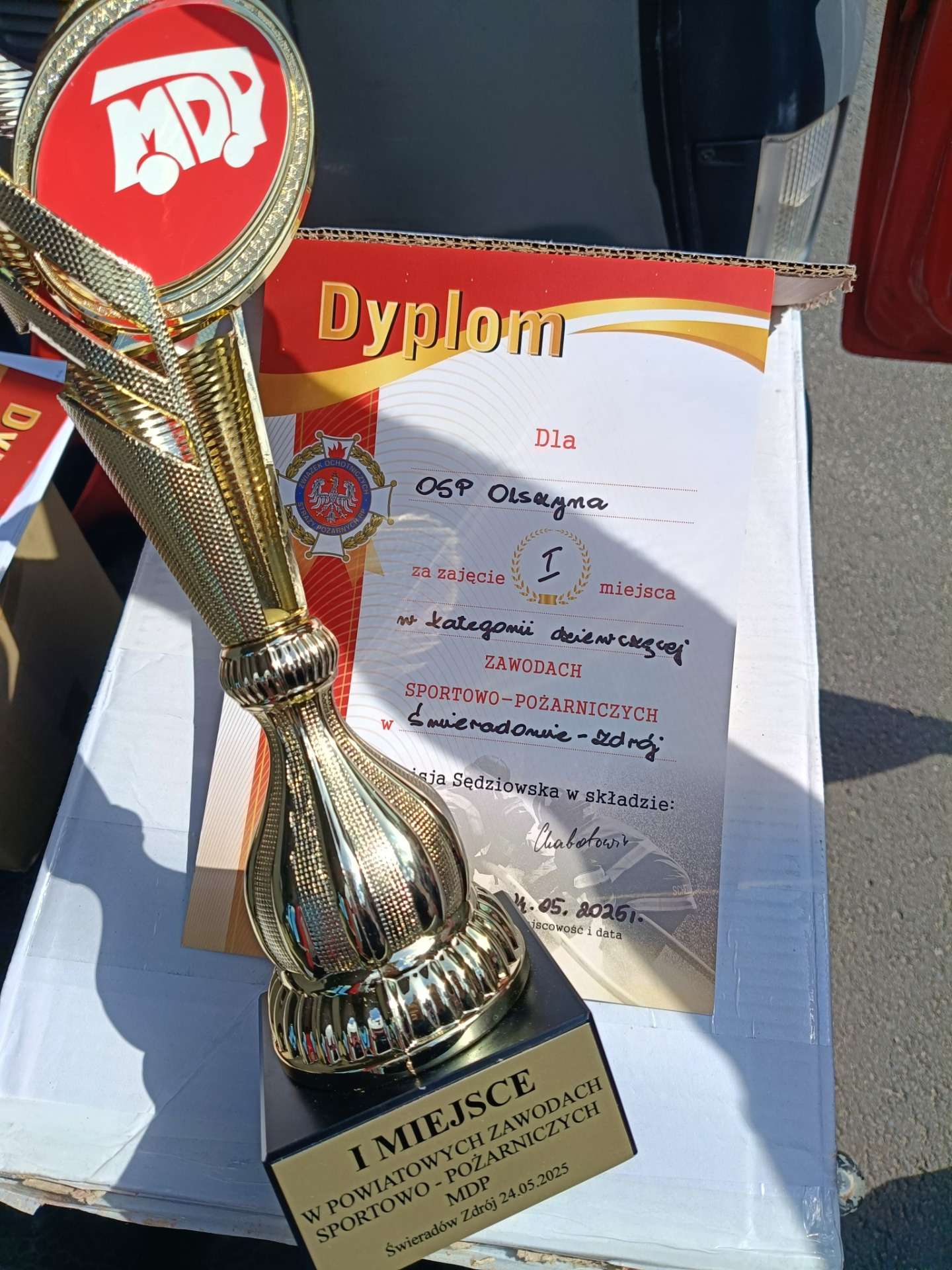 2. Nasza MDP jedną z najlepszych drużyn na powiatowych zawodach sportowo - pożarniczych w Świeradowie Zdroju!
