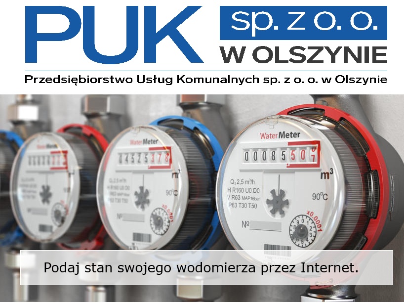 Komunikat w sprawie odczytów liczników wody.