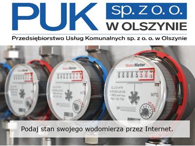 Komunikat w sprawie odczytów liczników wody.
