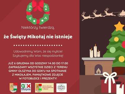 Kartka Święty Mikołaj