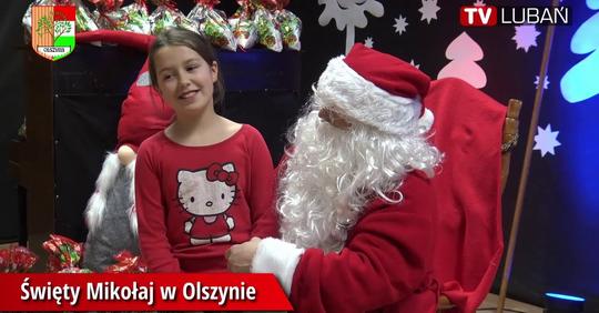 Mikołaj w Gminnym Ośrodku Kultury w Olszynie