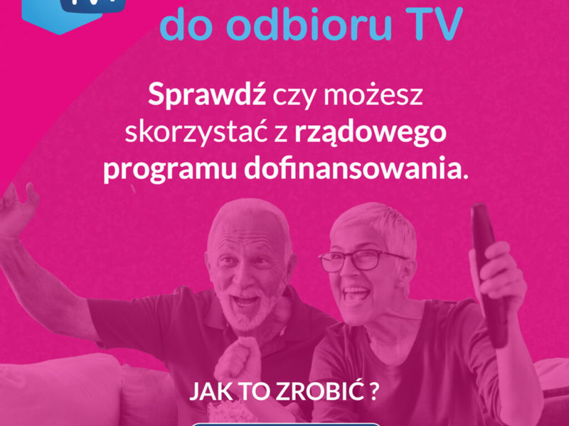 Dofinansowanie do odbioru TV telewizji