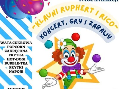 Plakat - Zapraszamy na festyn z okazji zakończenia wakacji