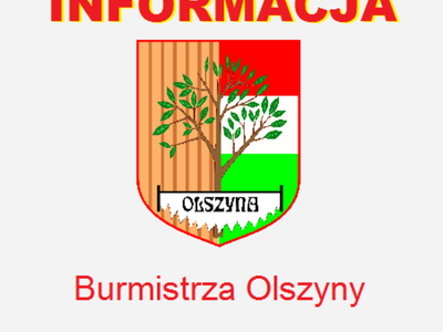 Informacja Burmistrza Olszyny