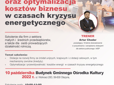 Pozyskiwanie kapitału na prowadzenie firmy oraz optymalizacja kosztów biznesu w czasach kryzysu energetycznego