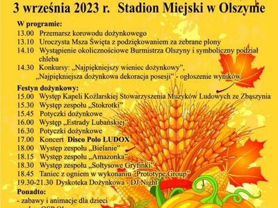 Plakat dożynkowy