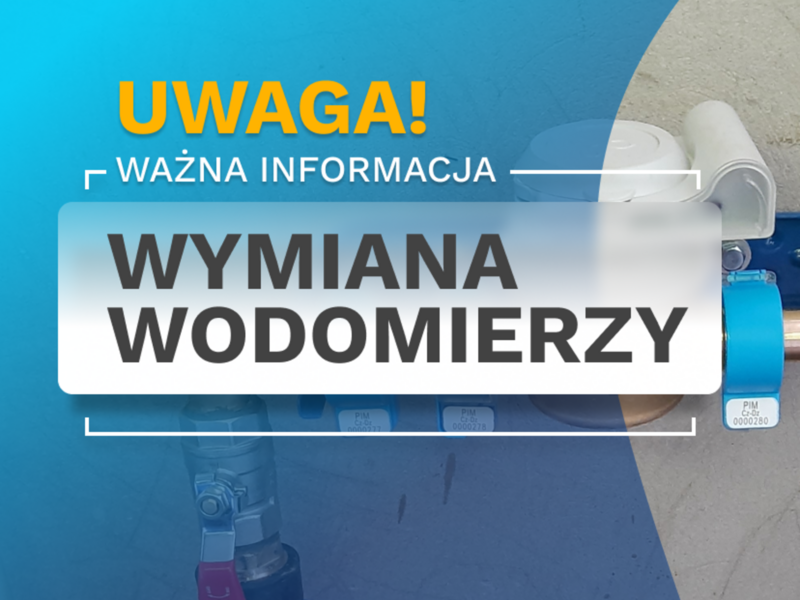 Ogłoszenie o wymianie wodomierzy w gminie Olszyna