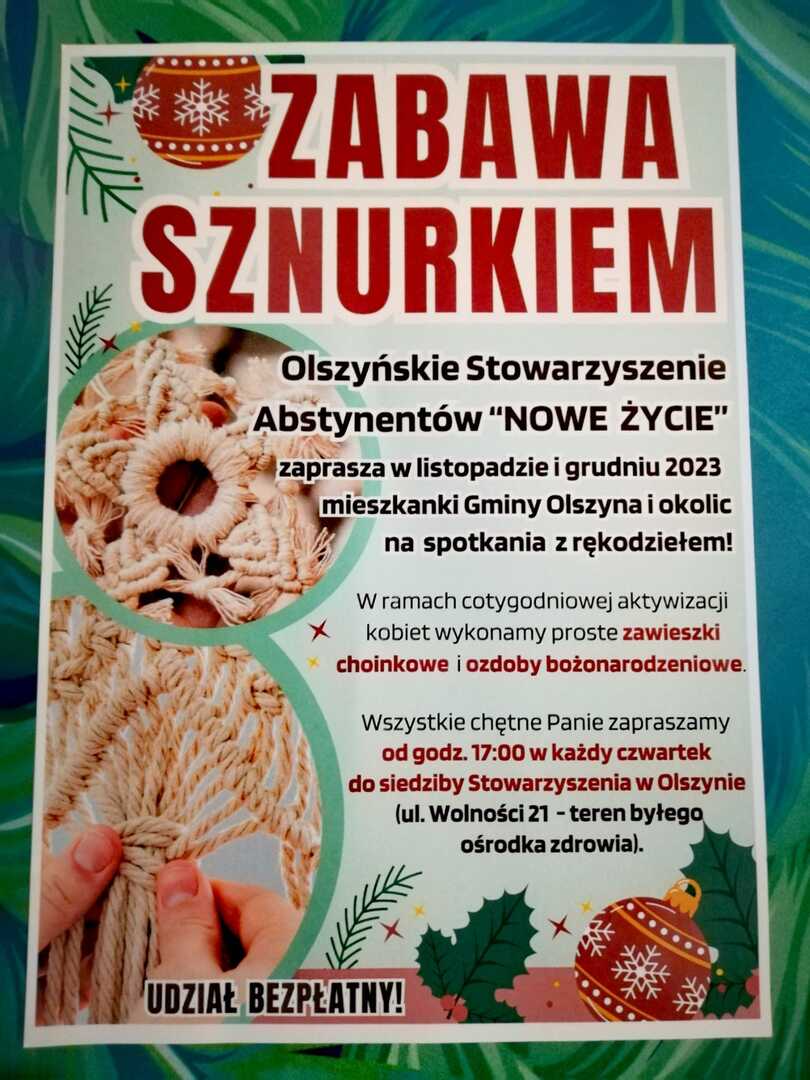Plakat Zabawa Sznurkiem