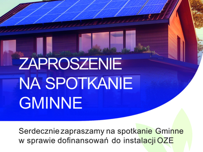 Dofinansowanie do instalacji OZE - PLAKAT OLSZYNA