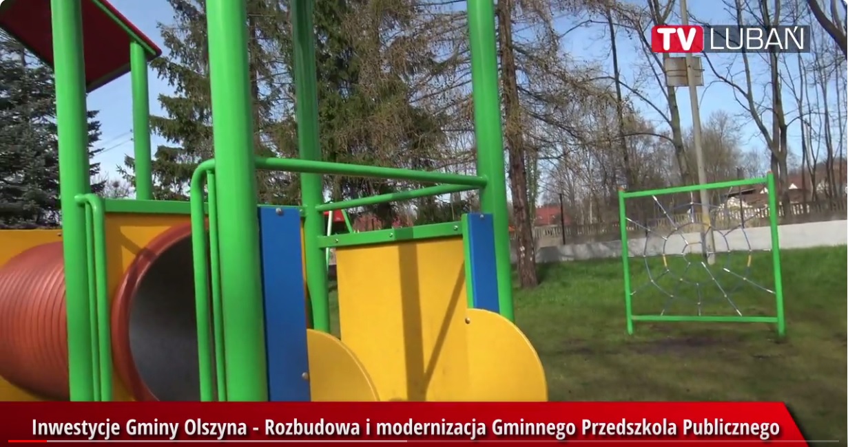 Inwestycje Gminy Olszyna - rozbudowa i modernizacja Gminnego Przedszkola Publicznego