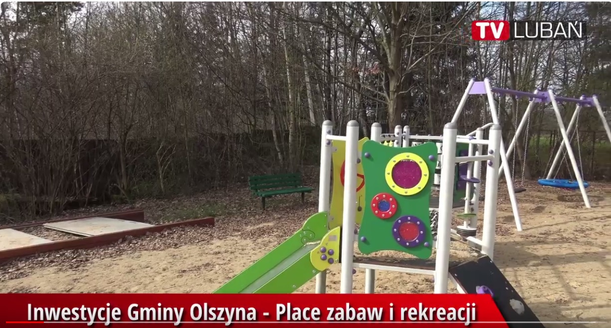 Inwestycje Gminy Olszyna - place zabaw i rekreacji