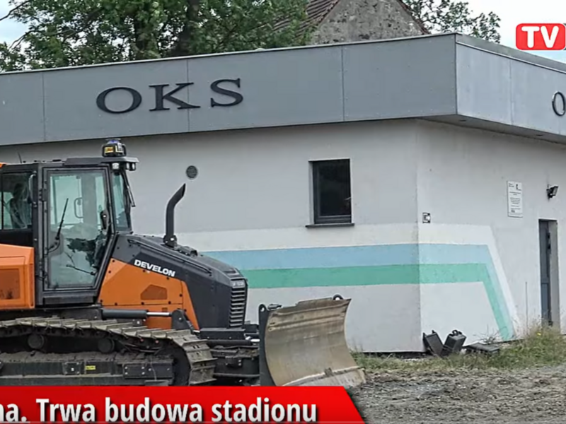 Trwa budowa stadionu w Olszynie