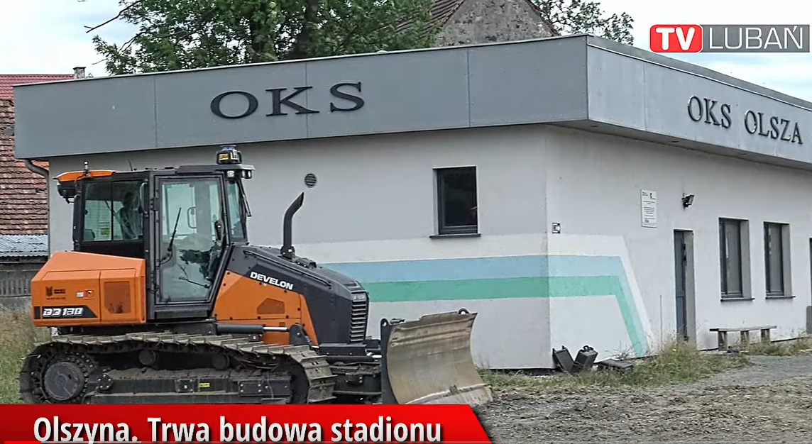 Trwa budowa stadionu w Olszynie