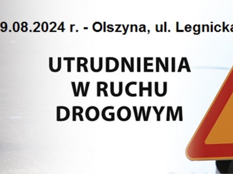 Utrudnienia w ruchu na ul. Legnickiej