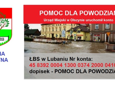 pomoc dla powodzian - konto
