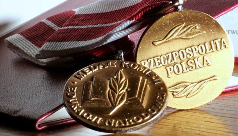 Grażyna Petruch z odznaczeniem MEN