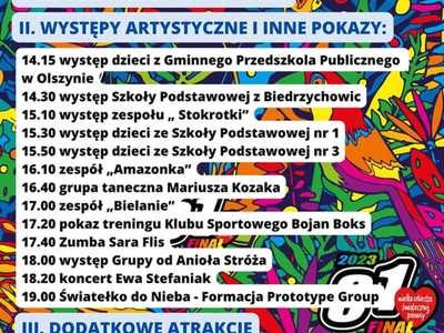 Program 31 finału WOŚP - GOK Olszyna
