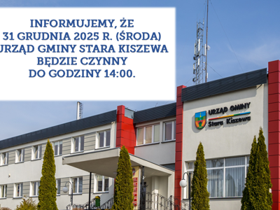 Godziny pracy urzędu w dniu 31.12.2025 r.