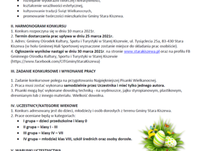 Regulamin konkursu część 1