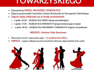 Kurs Tańca Towarzyskiego - Zapisy