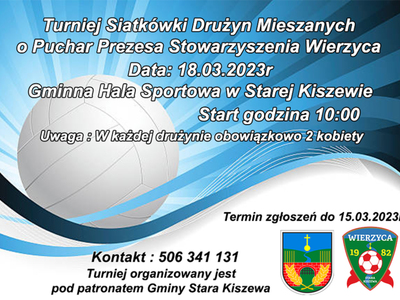 Turniej Siatkówki Drużyn Mieszanych o Puchar Prezesa Stowarzyszenia Wierzyca