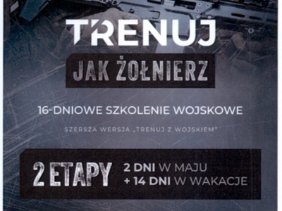 „Trenuj jak żołnierz” - najnowszy projekt szkoleń dla ochotników