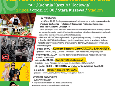 VIII Festiwal Kiszewskie Smaki pt.: "Kuchnia  Kaszub i Kociewia"