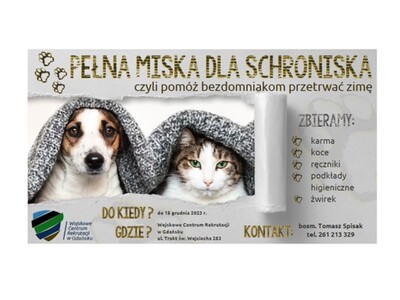Pełna miska dla schroniska