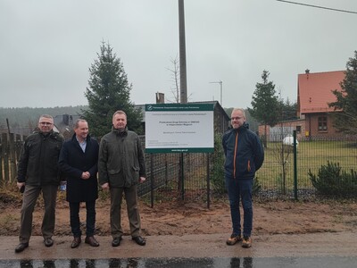 Odbiór drogi w Wygoninie