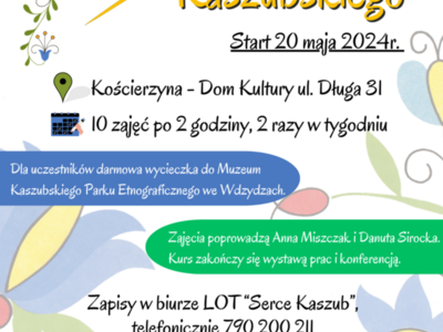 Zapisy na BEZPŁATNY kurs haftu kaszubskiego