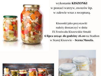 Konkurs Kulinarny "Kiszonka jako Przystawka" - IX Festiwal Kiszewskie Smaki 