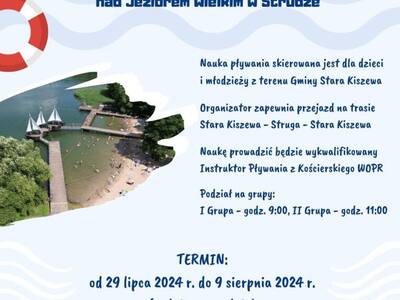 Nauka pływania dla dzieci nad Jeziorem Wielkim