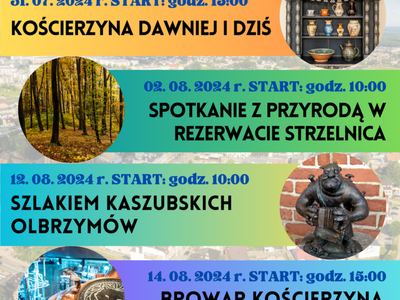 Tematyczne spacery po Kościerzynie z przewodnikiem