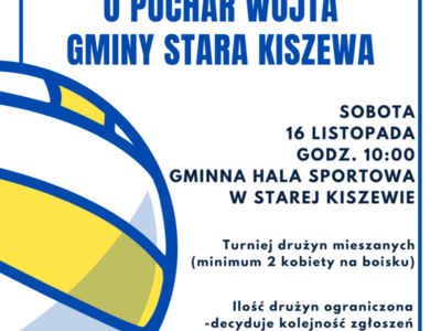 Turniej piłki siatkowej o puchar Wójta Gminy Stara Kiszewa