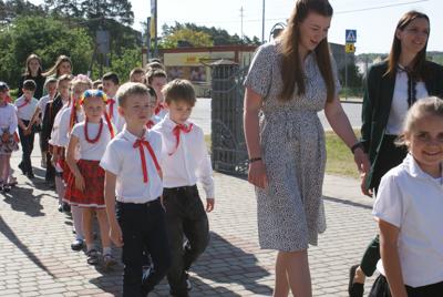 Nadanie nowego sztandaru dla szkoły w Gródku
