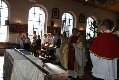 Nadanie nowego sztandaru dla szkoły w Gródku