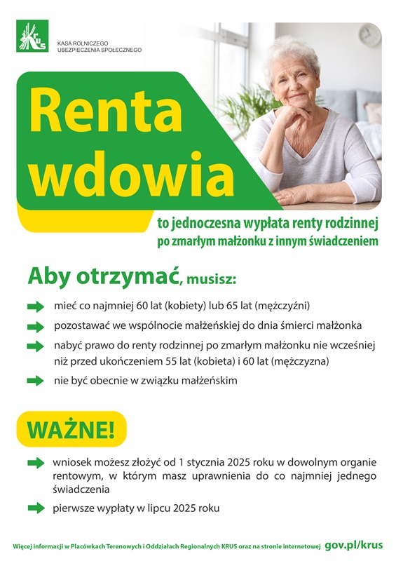 Renta wdowia - plakat