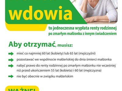 Renta wdowia - plakat