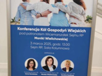zdjęcie przedstawiające zapowiedź i plan konferencji w Sejmie